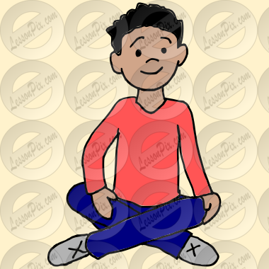 Sit Picture for Classroom / Therapy Use - Great Sit Clipart