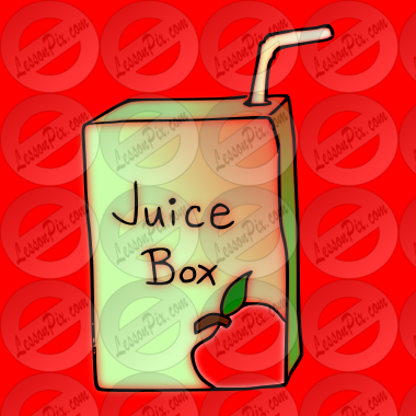 Juice Box Picture for Classroom / Therapy Use - Great Juice Box Clipart