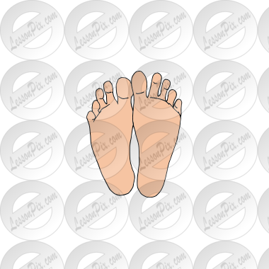 feet Picture for Classroom / Therapy Use - Great feet Clipart