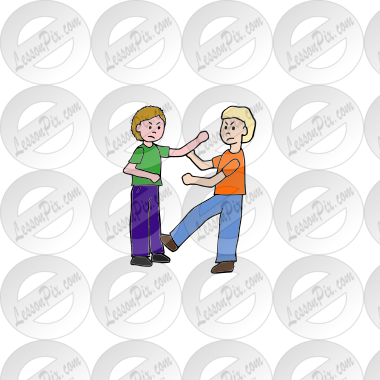 fight Picture for Classroom / Therapy Use - Great fight Clipart