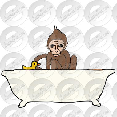 Monkey in a tub Picture