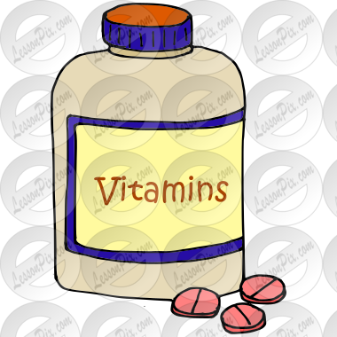 Vitamins Picture for Classroom / Therapy Use - Great Vitamins Clipart