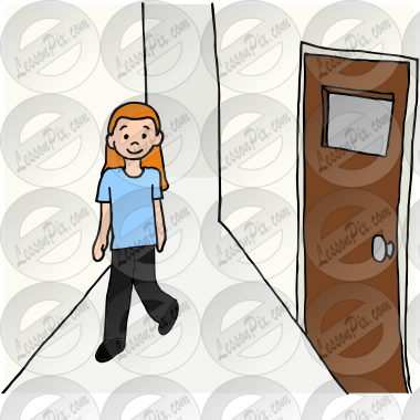 Hallway Picture For Classroom   Therapy Use - Great Hallway Clipart