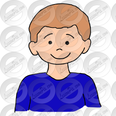 Boy Picture for Classroom / Therapy Use - Great Boy Clipart