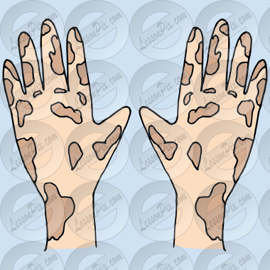 Dirty Hands Picture for Classroom / Therapy Use - Great Dirty Hands Clipart