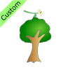 flower above tree