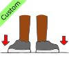Feet on the ground