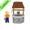 Jack will dip his bucket in the well and fill it up.