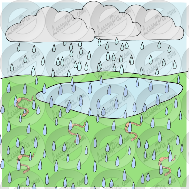 rain with worms Picture