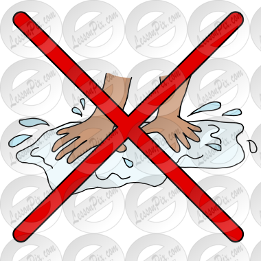 No splash
