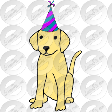 Party Yellow Lab Picture