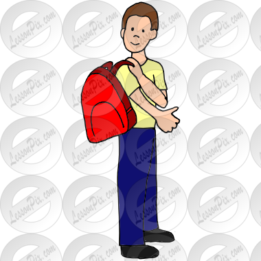 Put on Backpack Picture