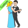 At the ball, Cinderella danced with the prince. She ran out, just as the clock struck Midnight.