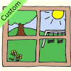 When you go outside, you can name things you see.